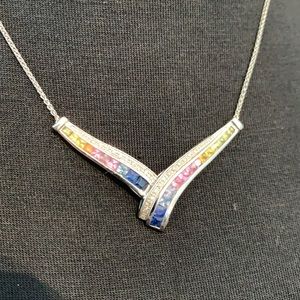 Like NEW, Necklace 14K WHITE GOLD (silver)